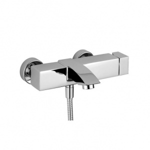Змішувач для ванни Paffoni Level з регульованим душовим гарнітуром, колір хром LEC023CR