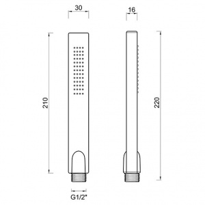 Душова лійка Ponsi bndoccdo24