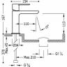 Смеситель для раковины Tres Loft 20010301d хром