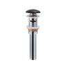 Раковина підвісна моноблок Qtap Virgo 550х430х400 Matt black з донним клапаном QT1811037GMB