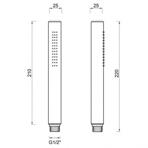 Душова лійка Ponsi bndoccdo25