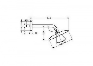 Верхній душ Hansgrohe Raindance E Air 27371000