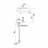 Змішувач для раковини Paffoni West без донного клапана WS071CR