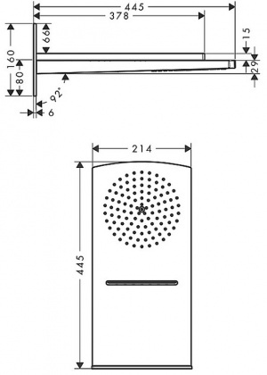 Верхній душ Hansgrohe Raindance Rainfall 180 Air 2jet 28433000 хром