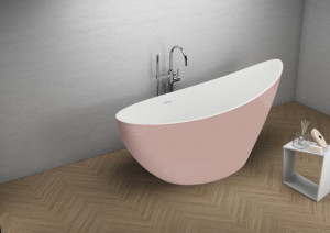 Ванна Polimat 180x80 Zoe рожева