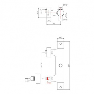 Термостат для душу Paffoni Light, колір хром LIQ169CR