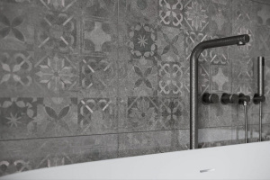 Softcement Graphite Decor Patchwork 59.7x59.7