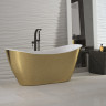 Ванна акрилова VIYA GLAM, колір золотий ретро 160х70 з сифоном клік-клак окремостояча