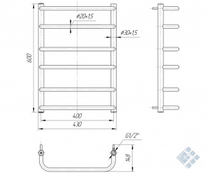 Стандарт 600x430/400