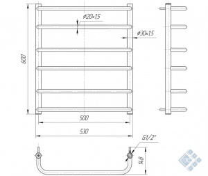 Стандарт 600x530/500