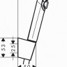 Душова лійка з тримачем Hansgrohe crometta vario 26692400 1.6 м