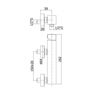 Змішувач для душу Paffoni Effe, колір хром EF168CR