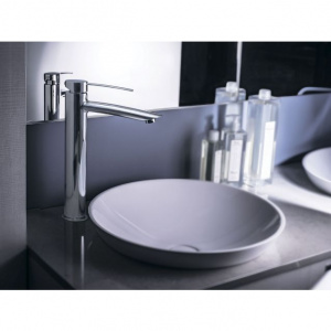 Змішувач для раковини високий Paffoni Berry з донним клапаном Clic-Clac BR081KCR