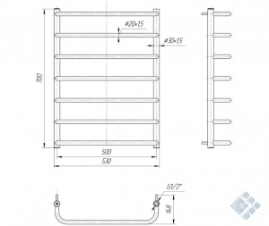 Стандарт 700x530/500