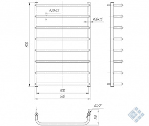 Стандарт 800x530/500
