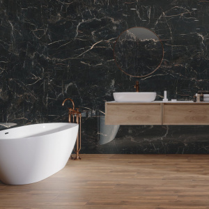 Marquina Gold Pol Rect 59.7x59.7