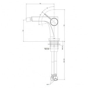 Змішувач для біде Paffoni Rock, без донного клапана, RO131ST