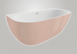 Ванна Polimat 160x80 Risa рожева