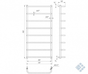 Стандарт HP 1100x530/500