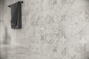 Softcement White Pol Decor Patchwork 59.7x59.7