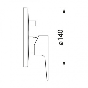 Накладка з перемикачем Ponsi btcarcin03