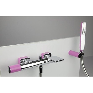 Змішувач Tres loft 20017001fu фуксия хром для ванни