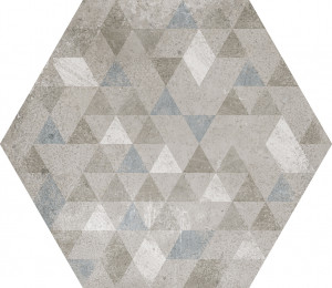 Плитка 29.2x25.4 urban hexagon forest silver 23615
