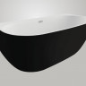 Ванна Polimat 160x80 Risa чорна матова окремостояча