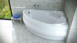 Ванна акриловая WENUS FINEZJA MAXI 170х110 правая (соло) без ног и строения