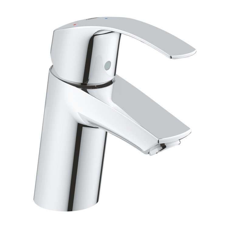 Смеситель для раковины Grohe Eurosmart 23924002 хром однорычажный S-Size + нажимной донный клапан