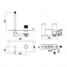 Смеситель для раковины настенный Paffoni Jo, излив 178 мм. JO105CR