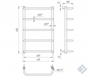 Стандарт HP 650x430/400