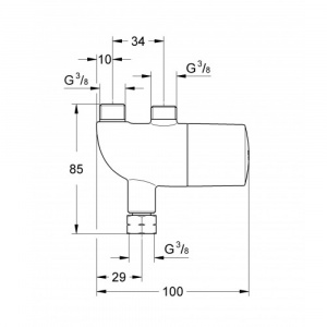 Grohtherm Micro термостат для установки під раковиною (34487000)