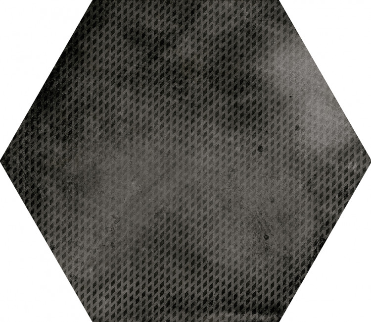 Плитка 29.2x25.4 urban hexagon melange dark 23604