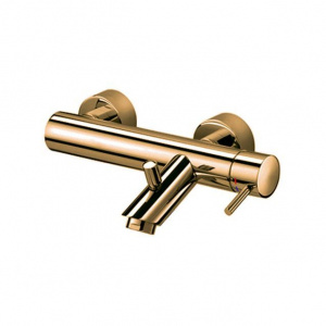 Змішувач для ванни Paffoni Light з регульованим душовим гарнітуром, колір медове золото LIG023HG