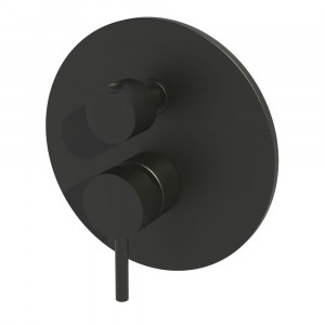 Змішувач для душу Paffoni Light з відвідним патроном 3 споживача, колір чорний LIG019NO