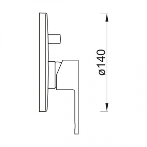 Накладка з перемикачем Ponsi btmcrcin03