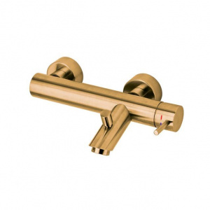 Змішувач для ванни Paffoni Light з регульованим душовим гарнітуром, колір медове золото LIG023HGSP