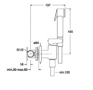 Гігієнічний душ Cristina NJ07851