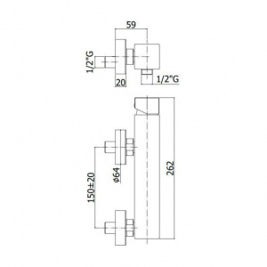 Змішувач для душу Paffoni Elle, колір хром EL168CR