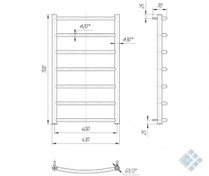 Класік 700x430/400
