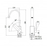 Смеситель для раковины высокий Paffoni Elle, без донного клапана EL878CR