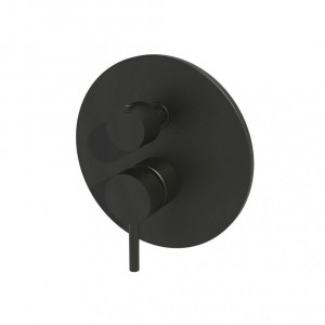 Змішувач для душу Paffoni Light прихованого монтажу на 2 споживача, колір чорний LIG018NO