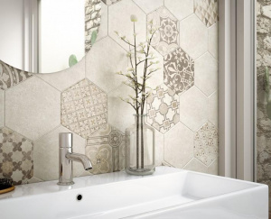 Hexatile Cement Sand 22095 17.5x20