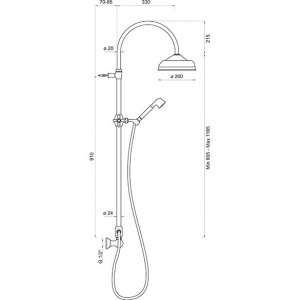Душова система Ponsi bncolccl32