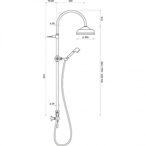 Душова система Ponsi bncolccl33