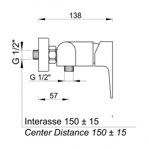 Змішувач Ponsi btcarcdo03