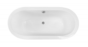 Ванна VICTORIA ретро 185х83 чорна зовні біла всередині