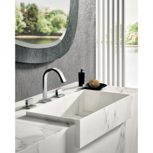 Змішувач для раковини Paffoni Level-Lep, з донним клапаном Clic-Clac LEP053CR