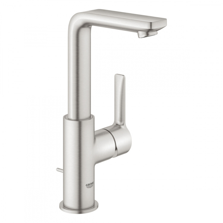 Змішувач для раковини Grohe Lineare 23296DC1 сталь одноважільний L-Size